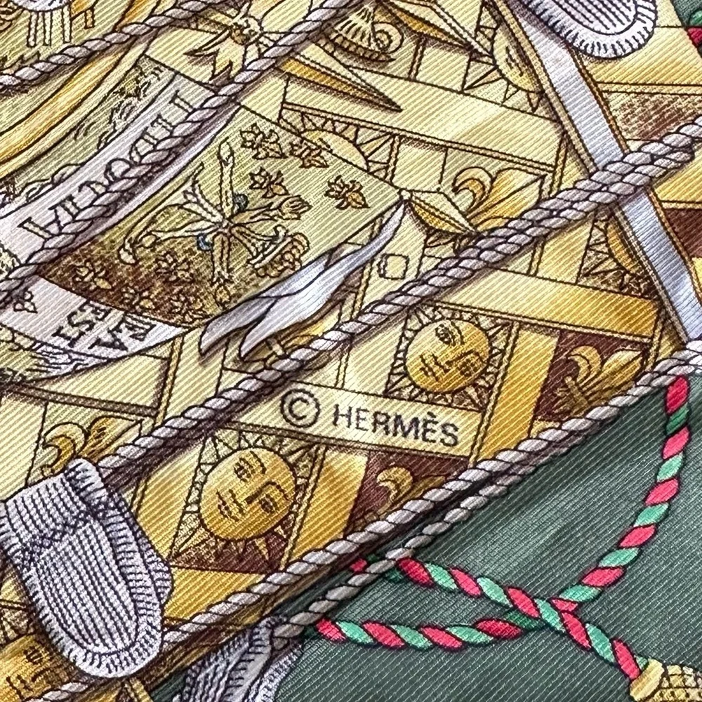 Hermes scarf les Tambours - Picture 15 of 15